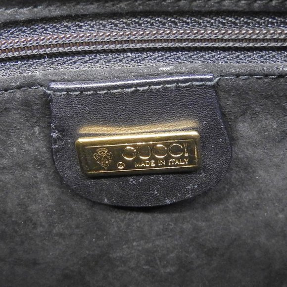 GUCCI Black Leather Shoulder Bag - Picture 9 of 9